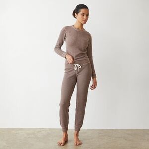 Cozy Heather Thermal Cuff Sweat - Monrow